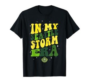 WNBA In My Seattle Storm Era Retro Wave Logo T-Shirt