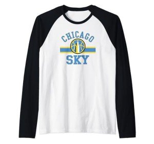 WNBA Chicago Sky Downtown Raglan Baseball Tee
