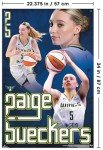 Trends International WNBA Dallas Wings - Paige Bueckers 25 Wall Poster with Push Pins, 34L x 22.4W, Poster & Push Pin Bundle