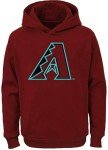 Outerstuff MLB Kids Youth 8-20 Team Color Polyester Performance Primary Logo Pullover Hoodie Sweatshirt and T-Shirt 2 Pack Combo Set - Arizona Diamondbacks Medium (10-12)