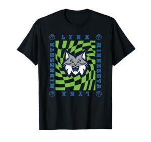 WNBA Minnesota Lynx Retro Wavy Checkerboard T-Shirt