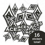 Desert Cactus Las Vegas Aces WNBA Women's National Basketball Association Officially Licensed Sticker Vinyl Decal Laptop Water Bottle Car Scrapbook (Type 1-2)