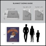 NORTHWEST Phoenix Mercury WNBA High Block Silk Touch Throw Blanket 50 x 60 inches