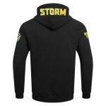 Pro Standard MENS WNBA SEATTLE STORM CLASSIC CHENILLE PULL OVER HOODIE BLACK M