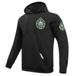 Pro Standard MENS WNBA SEATTLE STORM CLASSIC CHENILLE PULL OVER HOODIE BLACK M
