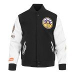 Pro Standard MENS WNBA LOS ANGELES SPARKS CLASSIC CHENILLE VARSITY JACKET BLACK/WHITE M60030 L