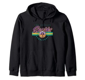 WNBA Los Angeles Sparks Off The Bench Zip Hoodie