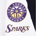 Pro Standard MENS WNBA LOS ANGELES SPARKS CLASSIC CHENILLE VARSITY JACKET BLACK/WHITE M60030 L