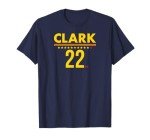BreakingT Caitlin Clark: IND 22 - Indiana Basketball T-Shirt, Small, Blue