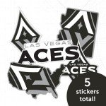 Desert Cactus Las Vegas Aces Sticker WNBA Women's National Basketball Association Officially Licensed Vinyl Decal Laptop Water Bottle Car Scrapbook (Type 2-2)