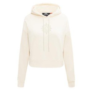 Pro Standard WOMENS WNBA CONNECTICUT SUN NEUTRAL CROPPED PULLOVER HOODIE EGGSHELL M