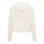 Pro Standard WOMENS WNBA CONNECTICUT SUN NEUTRAL CROPPED PULLOVER HOODIE EGGSHELL M