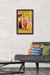 Trends International WNBA Indiana Fever - Caitlin Clark 2024 Rookie of the Year Wall Poster, 22.4L x 14.7W, Black Framed Version