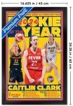 Trends International WNBA Indiana Fever - Caitlin Clark 2024 Rookie of the Year Wall Poster, 22.4L x 14.7W, Black Framed Version