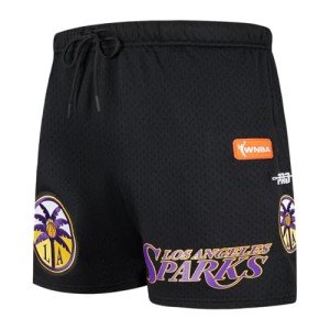Pro Standard Mens WNBA Los Angeles Sparks MESH MESH Short Black L
