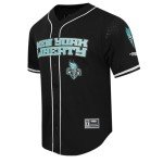Pro Standard Mens WNBA New York Liberty Mesh Button Down Mesh Top Black L