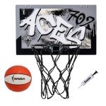 Franklin Sports WNBA Las Vegas Aces Over The Door Basketball Hoop - Kids Indoor Basketball Hoop with Mini Ball - WNBA Fan Shop Mini Hoop for Bedroom + Office