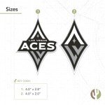 Desert Cactus Las Vegas Aces WNBA Women's National Basketball Association Officially Licensed Sticker Vinyl Decal Laptop Water Bottle Car Scrapbook (4in Version B)