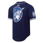 Pro Standard Mens WNBA Minnesota Lynx Mesh Button Down Mesh Top Midnight Navy L
