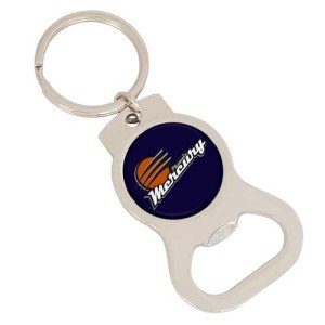 Desert Cactus Phoenix Mercury Bottle Opener Keychain WNBA Car Keys (Silver Bottle Opener - A)