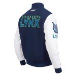 Pro Standard MENS WNBA MINNESOTA LYNX CLASSIC CHENILLE VARSITY JACKET MIDNIGHT NAVY/WHITE XL