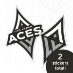 Desert Cactus Las Vegas Aces WNBA Women's National Basketball Association Officially Licensed Sticker Vinyl Decal Laptop Water Bottle Car Scrapbook (4in Version B)