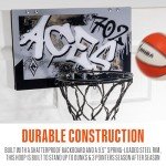 Franklin Sports WNBA Las Vegas Aces Over The Door Basketball Hoop - Kids Indoor Basketball Hoop with Mini Ball - WNBA Fan Shop Mini Hoop for Bedroom + Office