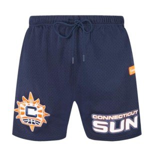 Pro Standard Mens WNBA Connecticut Sun MESH MESH Short Midnight Navy 2XL