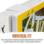 Franklin Sports WNBA Seattle Storm Over The Door Basketball Hoop - Kids Indoor Basketball Hoop with Mini Ball - WNBA Fan Shop Mini Hoop for Bedroom + Office