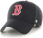 47 MLB Black Team Color Primary Logo MVP Adjustable Structure Hat, Adult One Size Fits All (US, Alpha, One Size, Boston Red Sox - Black)