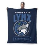 NORTHWEST Minnesota Lynx WNBA High Block Silk Touch Throw Blanket 50 x 60 inches