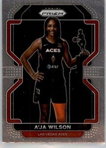 2022 Panini Prizm WNBA #128 A'ja Wilson Las Vegas Aces Basketball Trading Card
