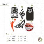 Desert Cactus A'ja Wilson Las Vegas Aces Sticker WNBA Women's National Basketball Association Officially Licensed Vinyl Decal Laptop Water Bottle Car Scrapbook (P1)