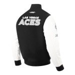 Pro Standard MENS WNBA LAS VEGAS ACES CLASSIC CHENILLE VARSITY JACKET BLACK/WHITE M60030 XL