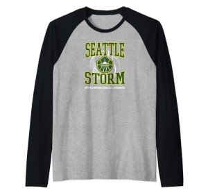 WNBA Seattle Storm Home Court Raglan Baseball Tee