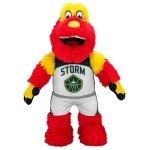 Bleacher Creatures Seattle Storm Doppler 10" WNBA Mascot Plush Figure (Heroine Jersey) - A Mascot for Play or Display