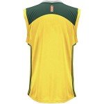 adidas Seattle Storm WNBA Yellow Wordmark Jersey Large