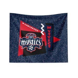 NORTHWEST Washington Mystics WNBA Funky Fresh Printed Wall Hanging 34 x 40 inches
