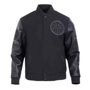 Pro Standard MENS WNBA LOS ANGELES SPARKS CLASSIC 3BK VARSITY JACKET JET BLACK XL