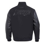 Pro Standard MENS WNBA LOS ANGELES SPARKS CLASSIC 3BK VARSITY JACKET JET BLACK XL