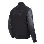 Pro Standard MENS WNBA LOS ANGELES SPARKS CLASSIC 3BK VARSITY JACKET JET BLACK XL