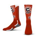 For Bare Feet WNBA CONNECTICUT SUN Zoom II Crew Sock Size Large