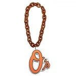 Baltimore Orioles MLB Orange Fan Chain 10 Inch 3D Foam Necklace
