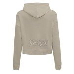 Pro Standard WOMENS WNBA LOS ANGELES SPARKS NEUTRAL CROPPED PULLOVER HOODIE TAUPE M