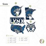 Desert Cactus Minnesota Lynx Sticker WNBA Women's National Basketball Association Officially Licensed Sticker Vinyl Decal Laptop Water Bottle Car Scrapbook (Type 2-2)