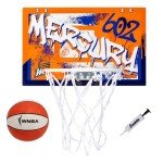 Franklin Sports WNBA Phoenix Mercury Over The Door Basketball Hoop - Kids Indoor Basketball Hoop with Mini Ball - WNBA Fan Shop Mini Hoop for Bedroom + Office