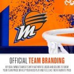 Franklin Sports WNBA Phoenix Mercury Over The Door Basketball Hoop - Kids Indoor Basketball Hoop with Mini Ball - WNBA Fan Shop Mini Hoop for Bedroom + Office