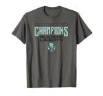 New York Liberty WNBA 2024 Champions - Grey Classic Fit Crew Neck T-Shirt - Small
