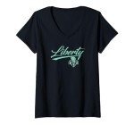 Womens WNBA New York Liberty Officially Licensed V-Neck T-Shirt