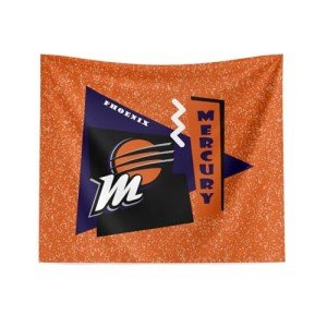 NORTHWEST Phoenix Mercury WNBA Funky Fresh Printed Wall Hanging 34 x 40 inches